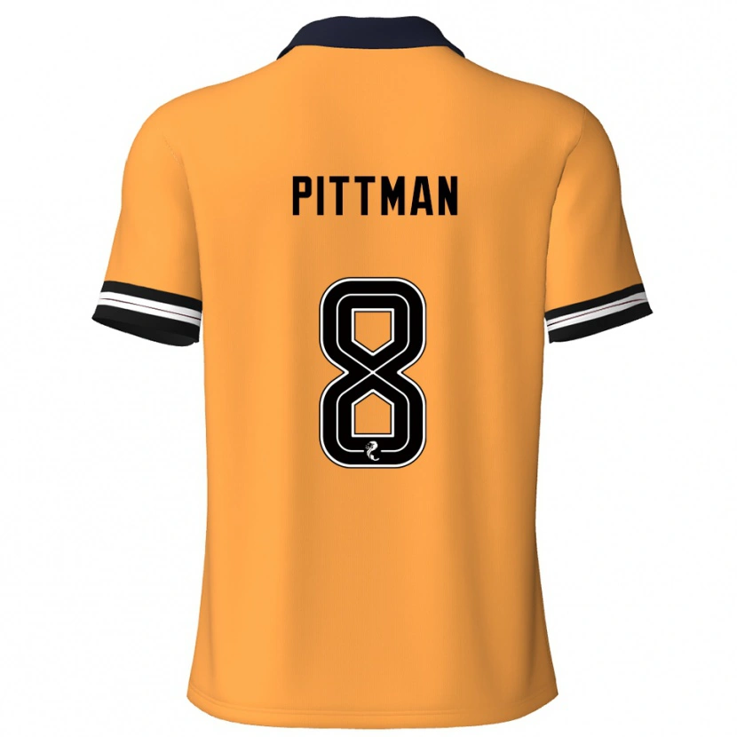 Danxen Homem Camisola Scott Pittman #8 Amarelo Preto Principal 2025/26 Camisa Brasil