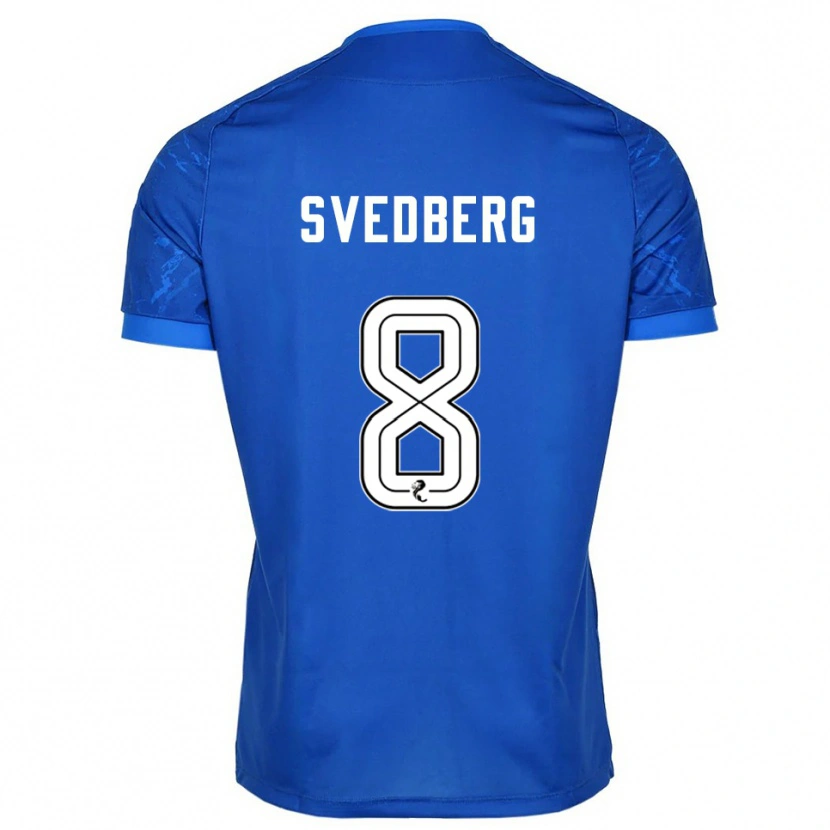 Danxen Homem Camisola Jonathan Svedberg #8 Azul Branco Principal 2025/26 Camisa Brasil