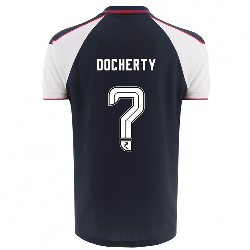 Danxen Homem Camisola Rachel Docherty #0 Azul Marinho Branco Principal 2025/26 Camisa Brasil