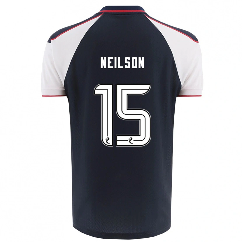 Danxen Homem Camisola Lewis Neilson #15 Azul Marinho Branco Principal 2025/26 Camisa Brasil