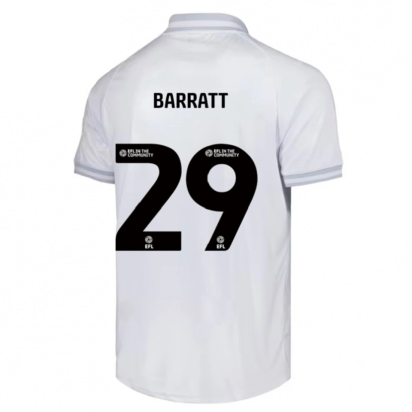 Danxen Homem Camisola Connor Barratt #29 Branco Cinza Preto Alternativa 2025/26 Camisa Brasil
