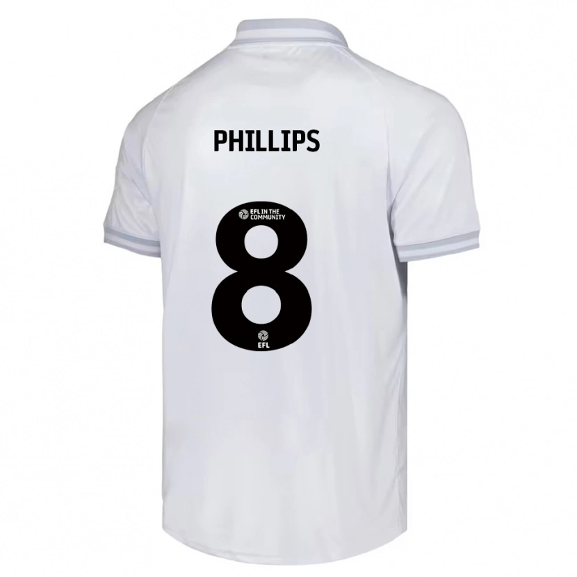 Danxen Homem Camisola Adam Phillips #8 Branco Cinza Preto Alternativa 2025/26 Camisa Brasil
