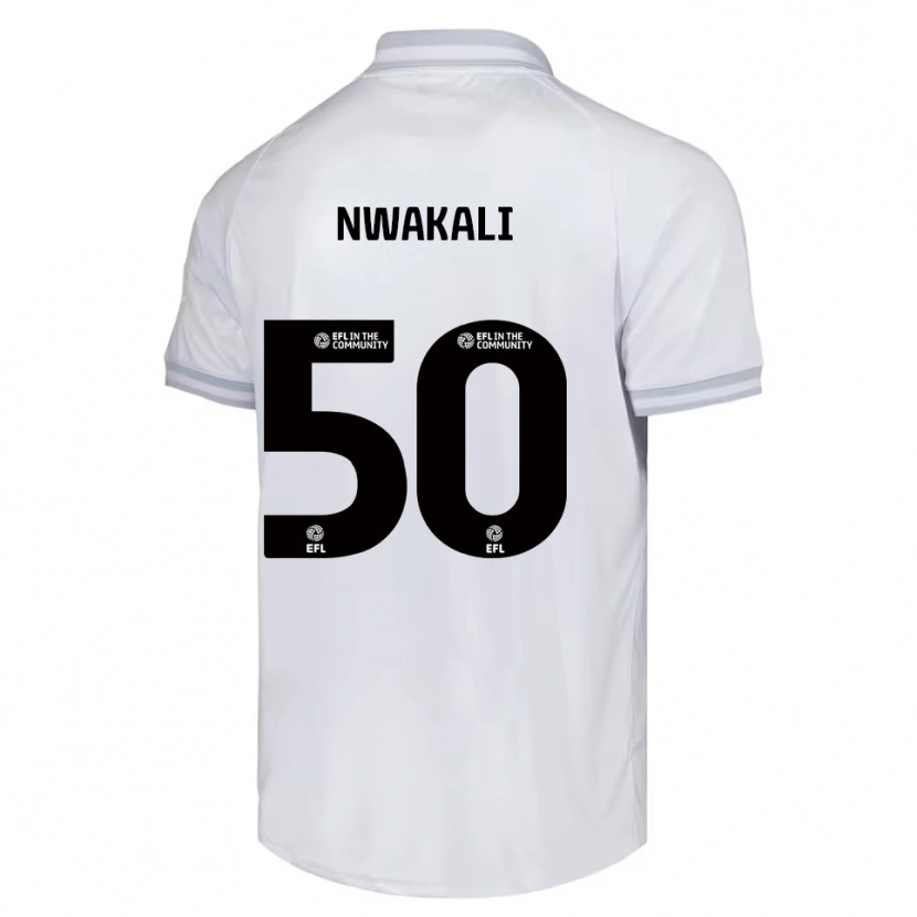 Danxen Homem Camisola Kelechi Nwakali #50 Branco Cinza Preto Alternativa 2025/26 Camisa Brasil