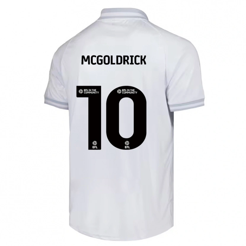 Danxen Homem Camisola David Mcgoldrick #10 Branco Cinza Preto Alternativa 2025/26 Camisa Brasil