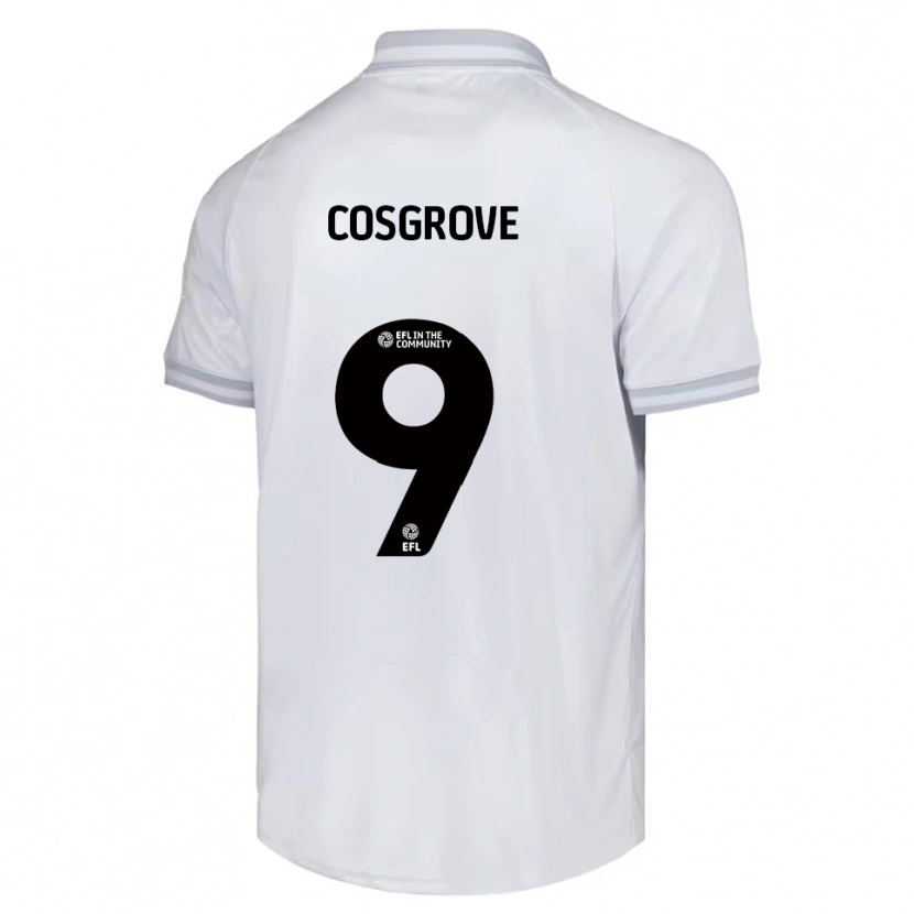 Danxen Homem Camisola Sam Cosgrove #9 Branco Cinza Preto Alternativa 2025/26 Camisa Brasil