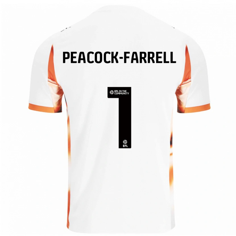 Danxen Homem Camisola Bailey Peacock-Farrell #1 Branco Laranja Preto Alternativa 2025/26 Camisa Brasil