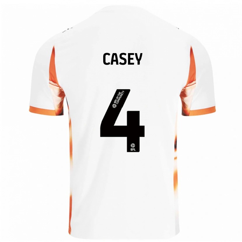 Danxen Homem Camisola Oliver Casey #4 Branco Laranja Preto Alternativa 2025/26 Camisa Brasil