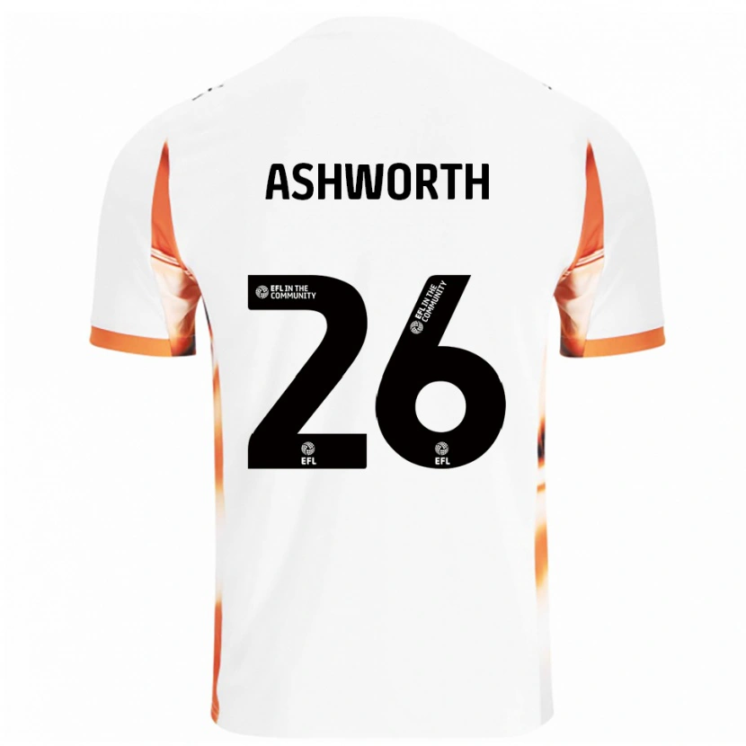 Danxen Homem Camisola Zac Ashworth #26 Branco Laranja Preto Alternativa 2025/26 Camisa Brasil