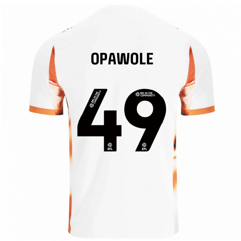 Danxen Homem Camisola Johnson Opawole #49 Branco Laranja Preto Alternativa 2025/26 Camisa Brasil