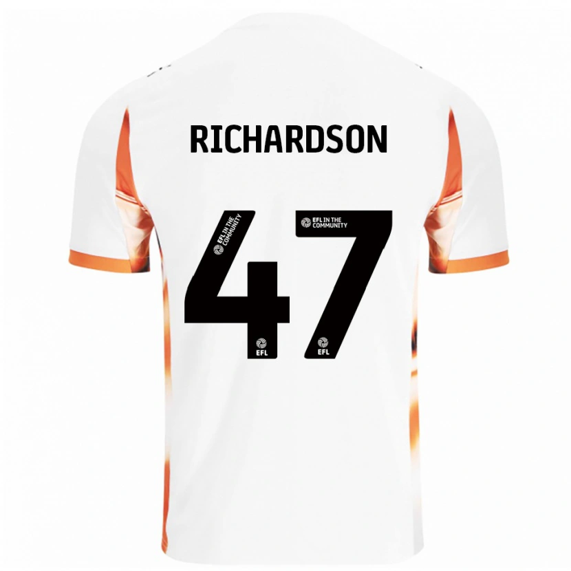 Danxen Homem Camisola Jack Richardson #47 Branco Laranja Preto Alternativa 2025/26 Camisa Brasil