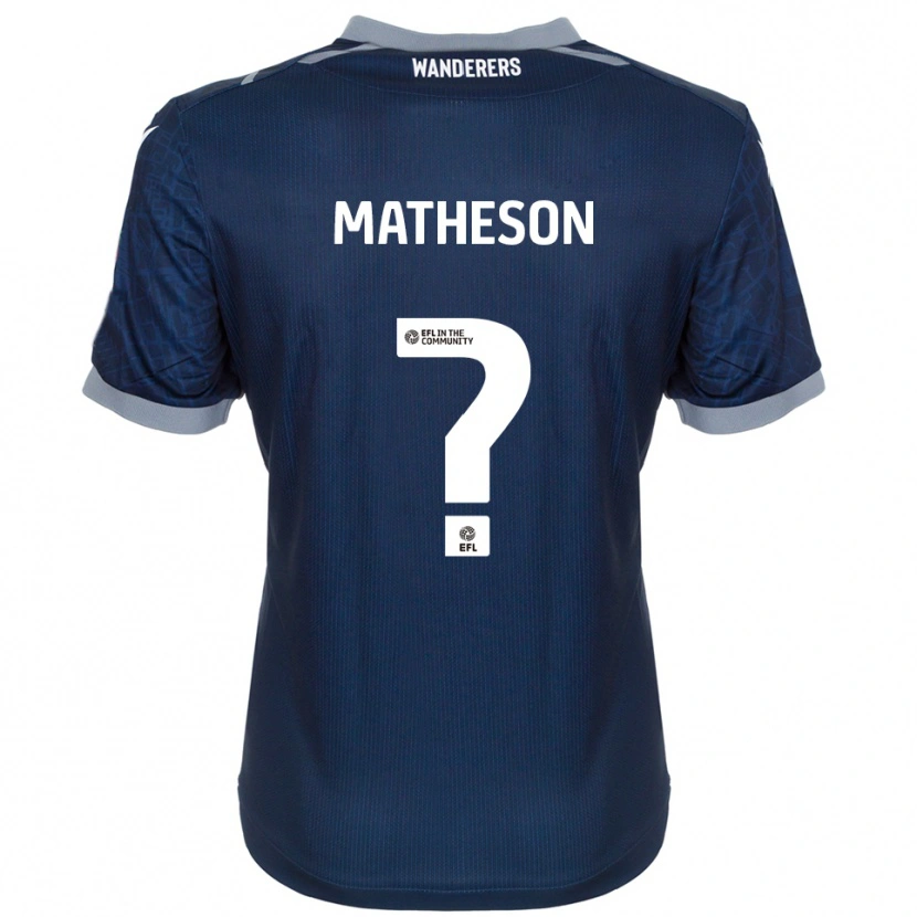 Danxen Homem Camisola Luke Matheson #0 Azul Marinho Cinza Alternativa 2025/26 Camisa Brasil