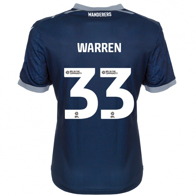 Danxen Homem Camisola Charlie Warren #33 Azul Marinho Cinza Alternativa 2025/26 Camisa Brasil