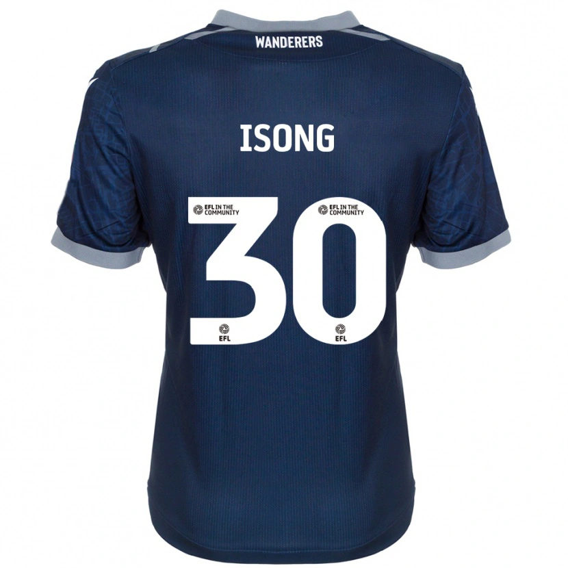 Danxen Homem Camisola Mark Isong #30 Azul Marinho Cinza Alternativa 2025/26 Camisa Brasil
