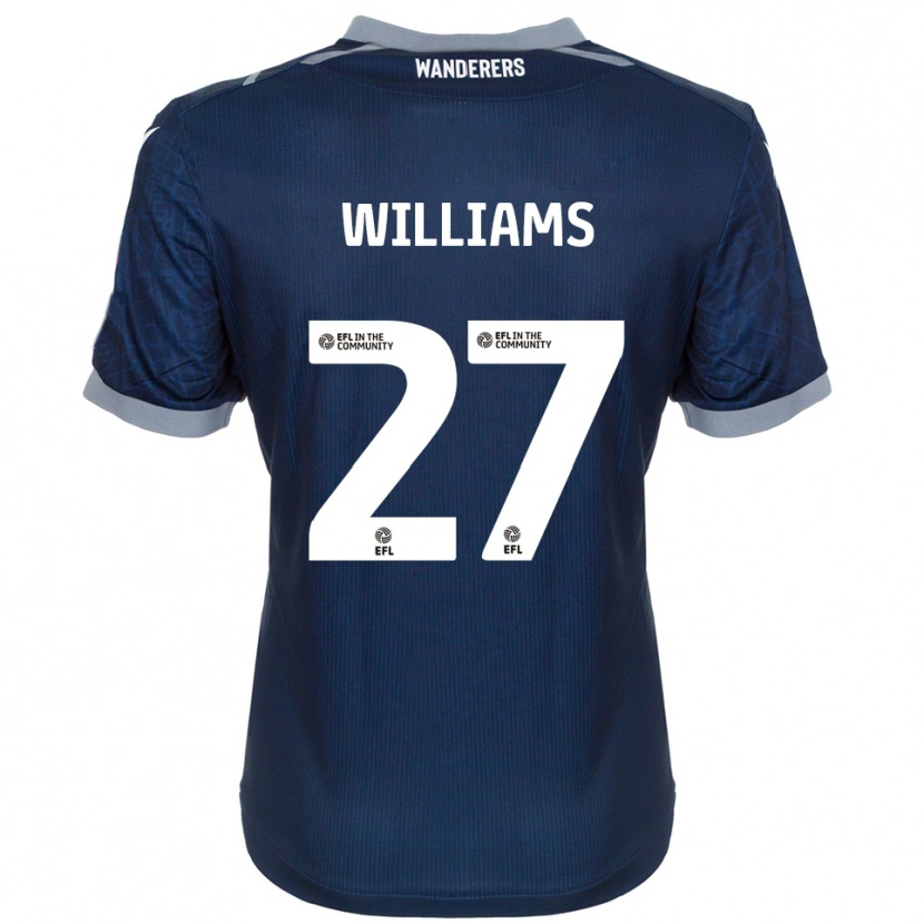 Danxen Homem Camisola Randell Williams #27 Azul Marinho Cinza Alternativa 2025/26 Camisa Brasil