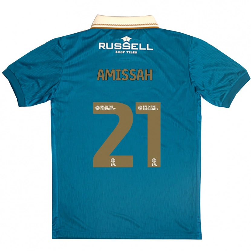 Danxen Homem Camisola Jordan Amissah #21 Azul Celeste Branco Alternativa 2025/26 Camisa Brasil
