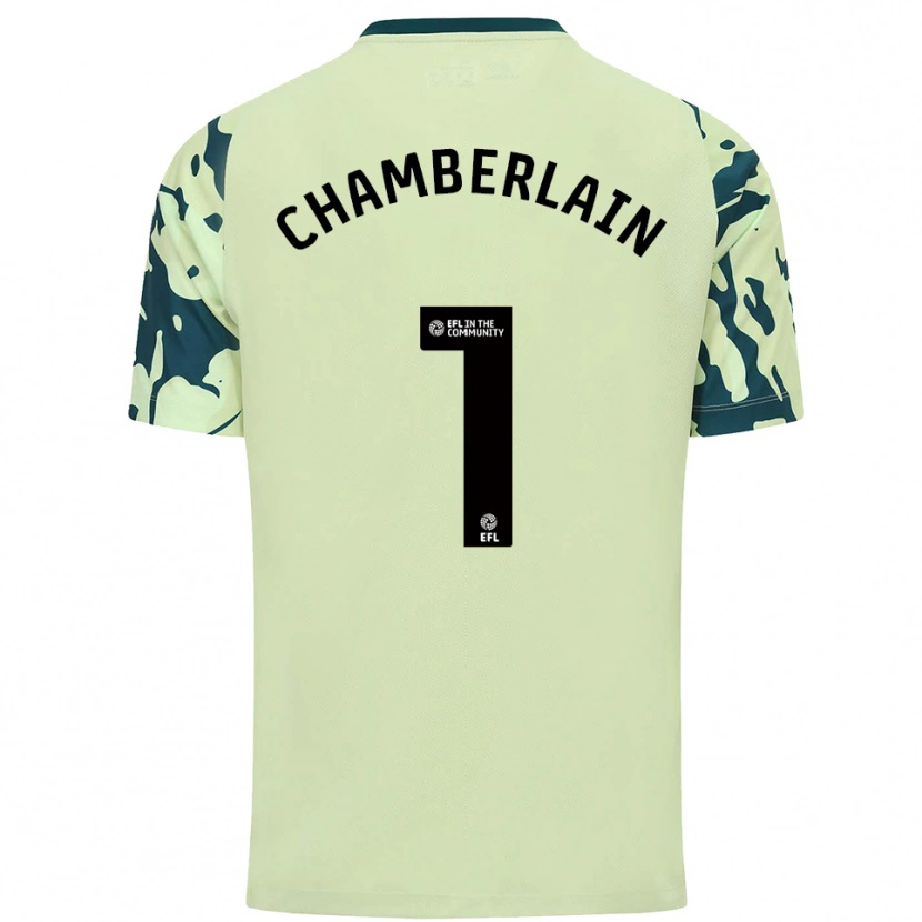 Danxen Homem Camisola Ceryn Chamberlain #1 Verde Escuro Alternativa 2025/26 Camisa Brasil