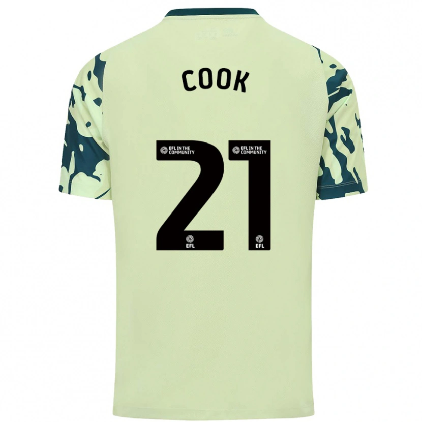 Danxen Homem Camisola Mikayla Cook #21 Verde Escuro Alternativa 2025/26 Camisa Brasil