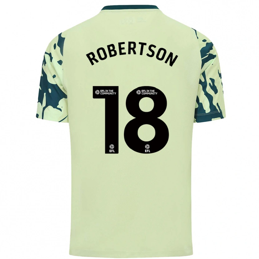 Danxen Homem Camisola Alex Robertson #18 Verde Escuro Alternativa 2025/26 Camisa Brasil