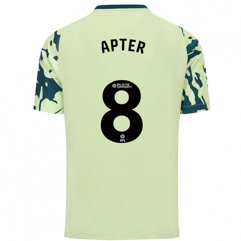 Danxen Homem Camisola Matthew Apter #8 Verde Escuro Alternativa 2025/26 Camisa Brasil
