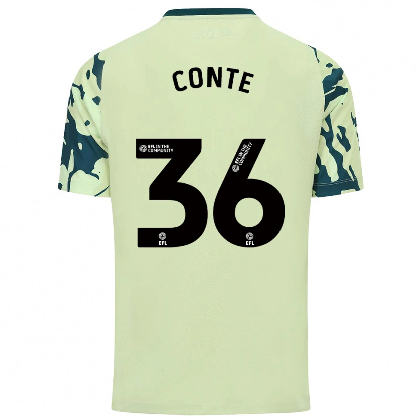 Danxen Homem Camisola Raheem Conte #36 Verde Escuro Alternativa 2025/26 Camisa Brasil