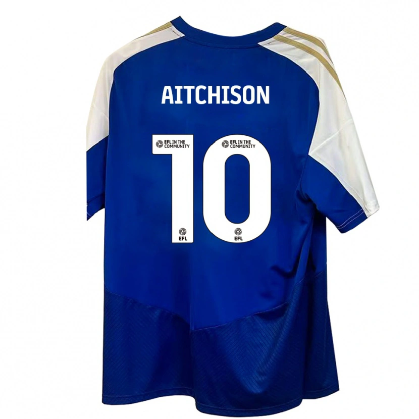 Danxen Homem Camisola Jack Aitchison #10 Azul Branco Dourado Alternativa 2025/26 Camisa Brasil