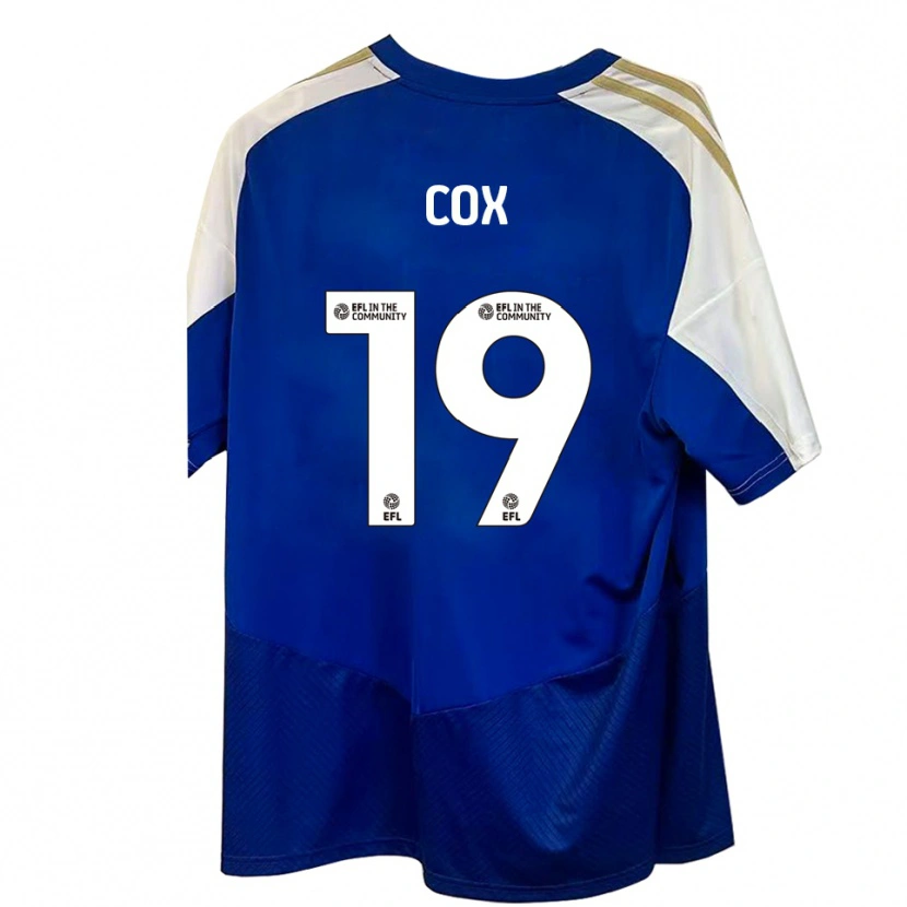 Danxen Homem Camisola Sonny Cox #19 Azul Branco Dourado Alternativa 2025/26 Camisa Brasil