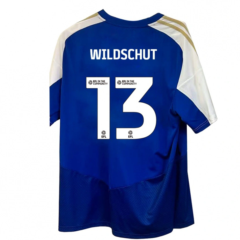 Danxen Homem Camisola Yanic Wildschut #13 Azul Branco Dourado Alternativa 2025/26 Camisa Brasil