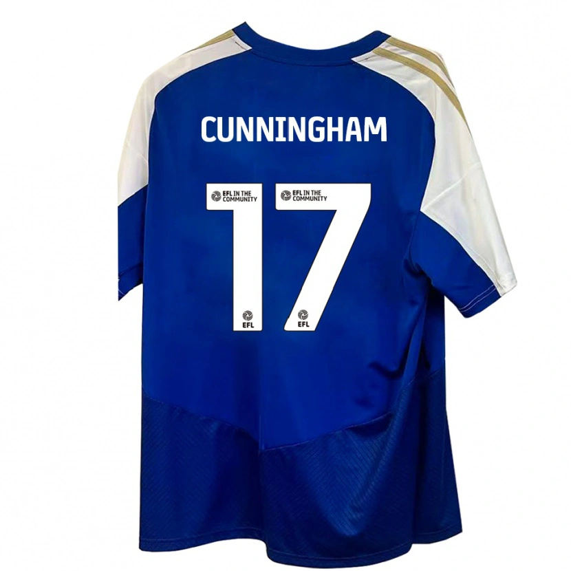 Danxen Homem Camisola Zoe Cunningham #17 Azul Branco Dourado Alternativa 2025/26 Camisa Brasil