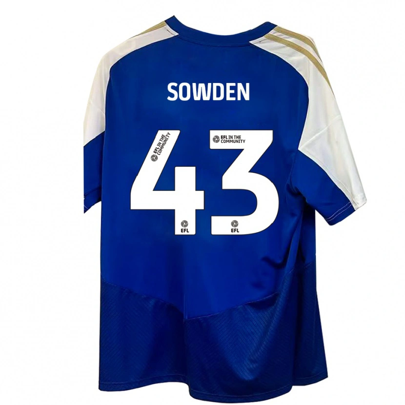 Danxen Homem Camisola Andrew Sowden #43 Azul Branco Dourado Alternativa 2025/26 Camisa Brasil