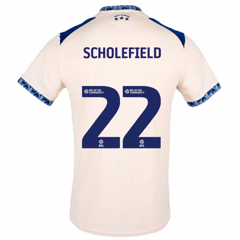 Danxen Homem Camisola Lois Scholefield #22 Branco Sujo Azul Marinho Alternativa 2025/26 Camisa Brasil