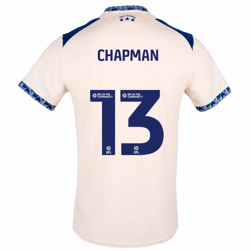 Danxen Homem Camisola Jacob Chapman #13 Branco Sujo Azul Marinho Alternativa 2025/26 Camisa Brasil