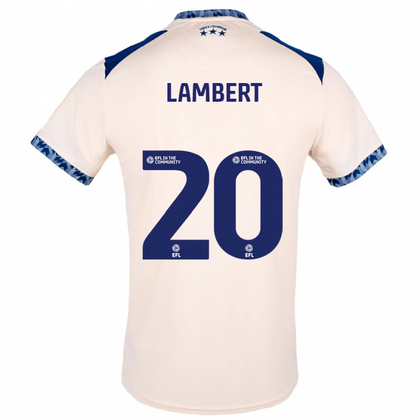 Danxen Homem Camisola Ellie Lambert #20 Branco Sujo Azul Marinho Alternativa 2025/26 Camisa Brasil
