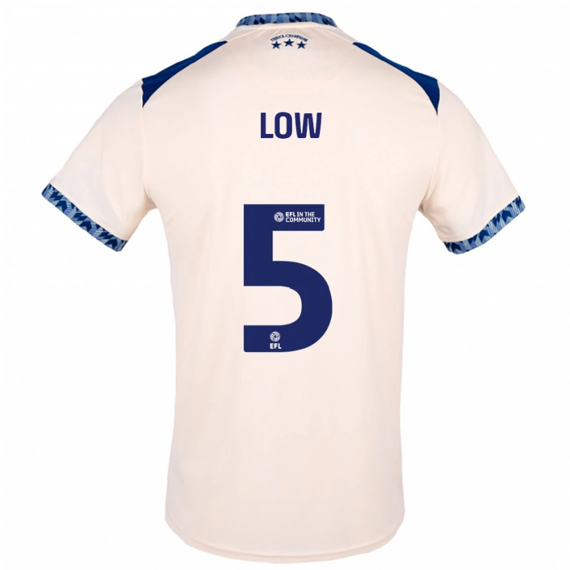 Danxen Homem Camisola Joe Low #5 Branco Sujo Azul Marinho Alternativa 2025/26 Camisa Brasil