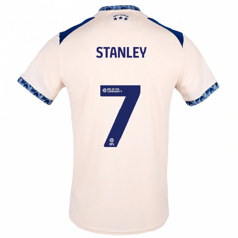 Danxen Homem Camisola Katie Stanley #7 Branco Sujo Azul Marinho Alternativa 2025/26 Camisa Brasil