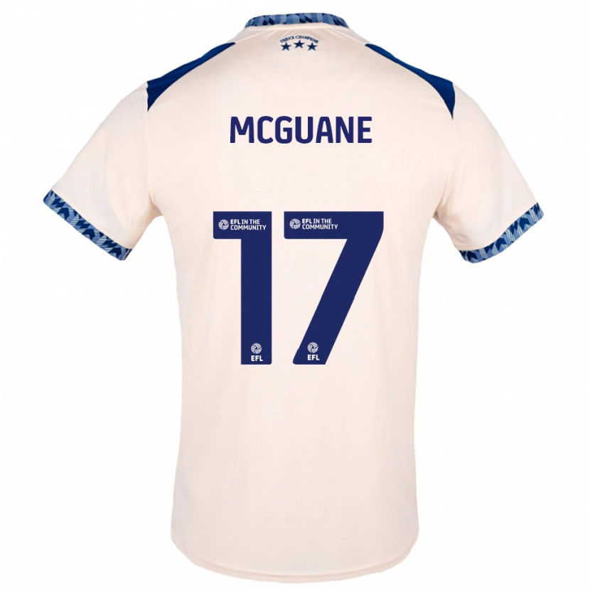 Danxen Homem Camisola Marcus Mcguane #17 Branco Sujo Azul Marinho Alternativa 2025/26 Camisa Brasil
