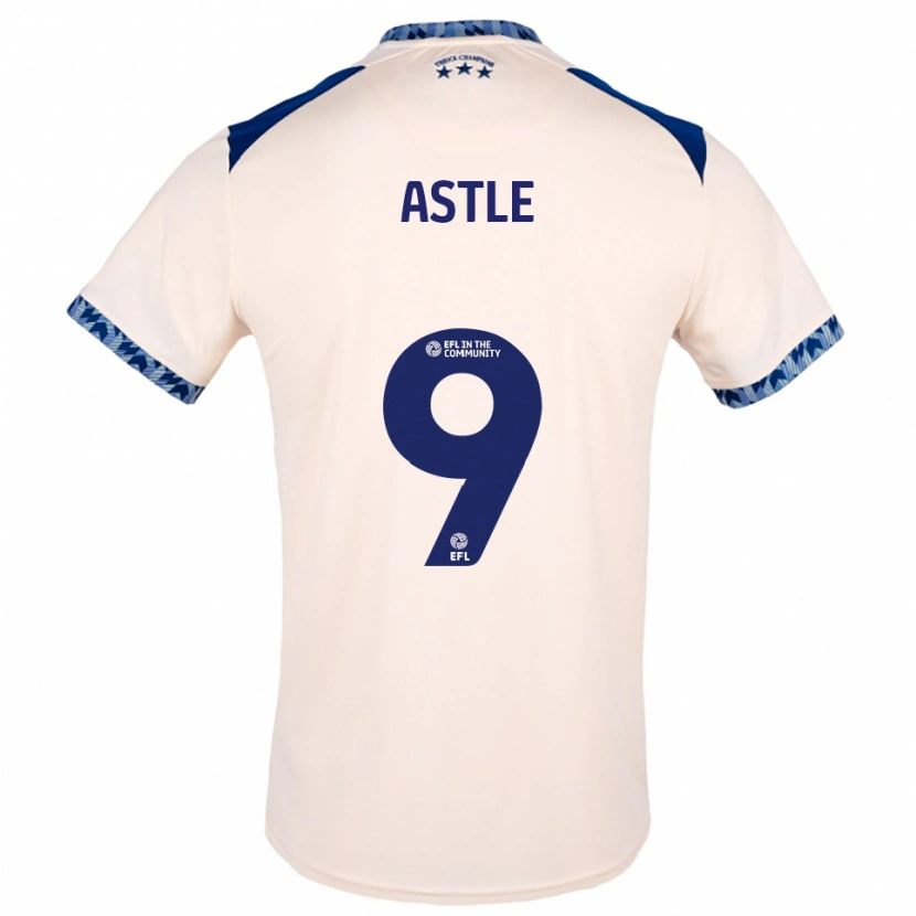 Danxen Homem Camisola Katie Astle #9 Branco Sujo Azul Marinho Alternativa 2025/26 Camisa Brasil