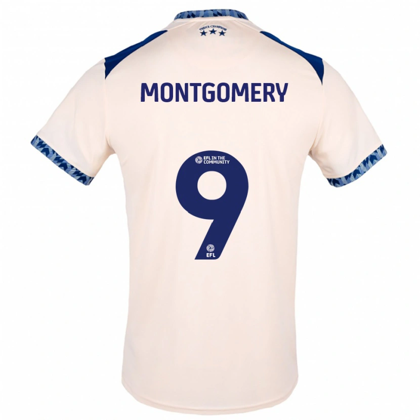 Danxen Homem Camisola Ria Montgomery #9 Branco Sujo Azul Marinho Alternativa 2025/26 Camisa Brasil