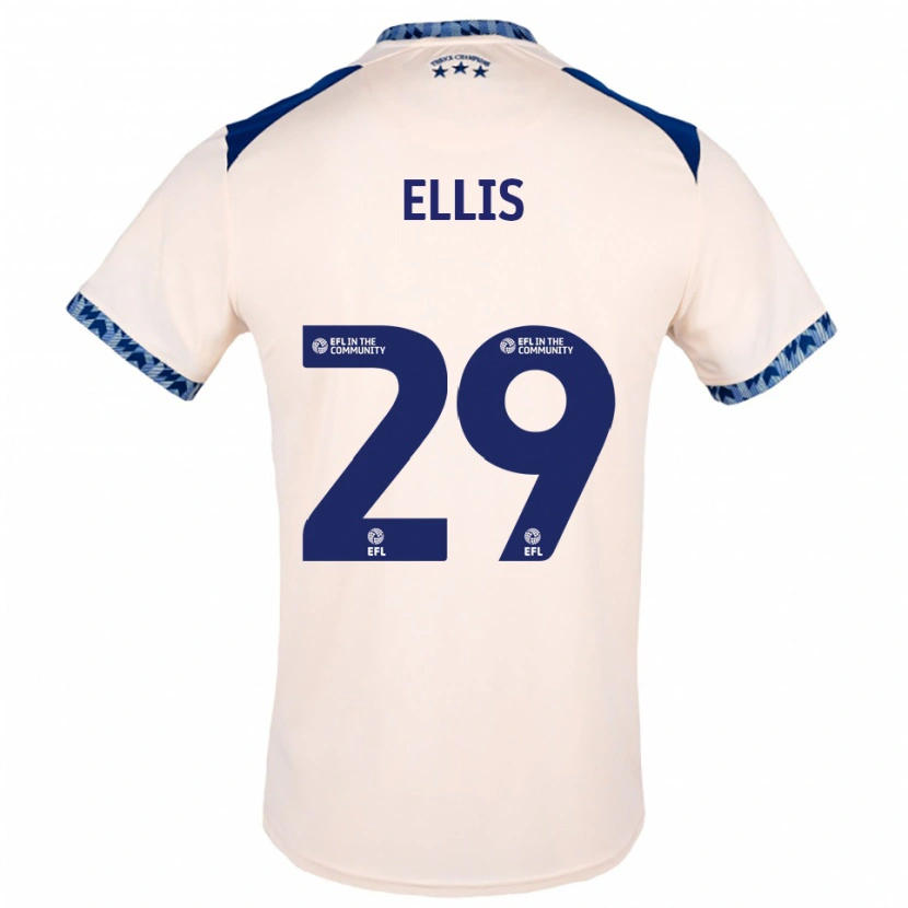 Danxen Homem Camisola Molly Ellis #29 Branco Sujo Azul Marinho Alternativa 2025/26 Camisa Brasil
