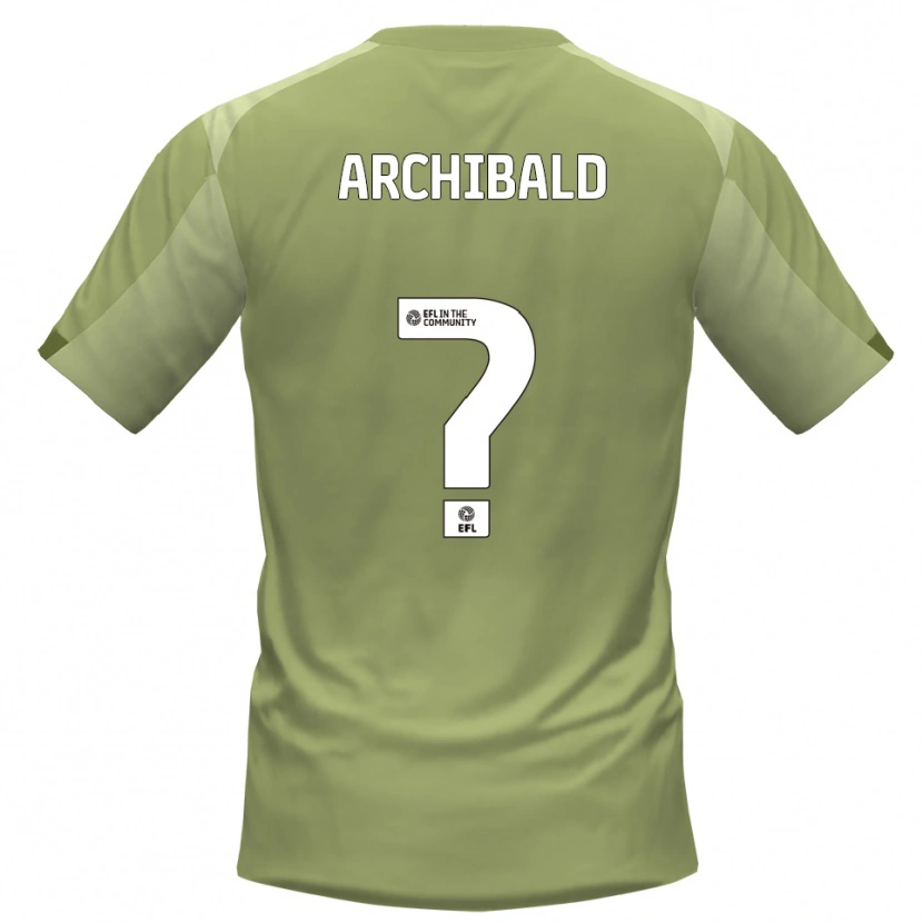Danxen Homem Camisola Aaron Archibald #0 Sálvia Champagne Alternativa 2025/26 Camisa Brasil