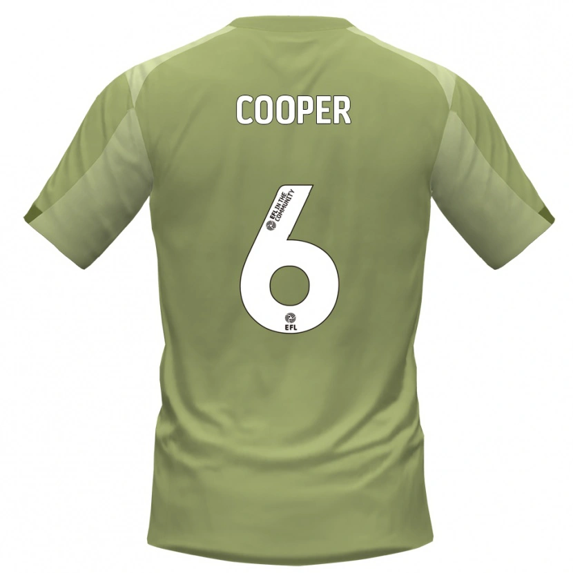 Danxen Homem Camisola Brandon Cooper #6 Sálvia Champagne Alternativa 2025/26 Camisa Brasil