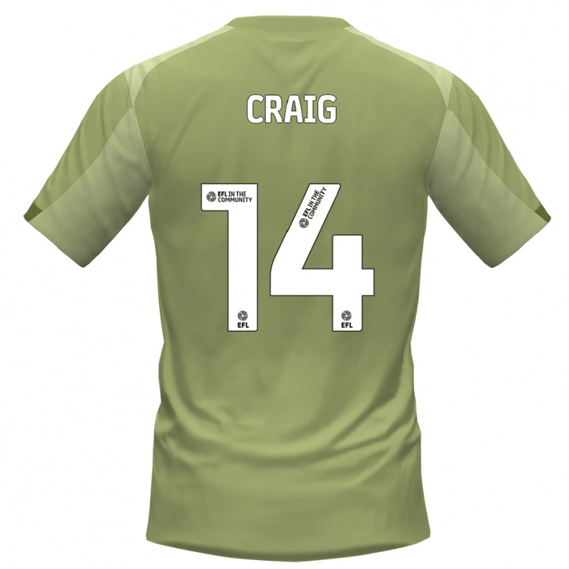 Danxen Homem Camisola Michael Craig #14 Sálvia Champagne Alternativa 2025/26 Camisa Brasil