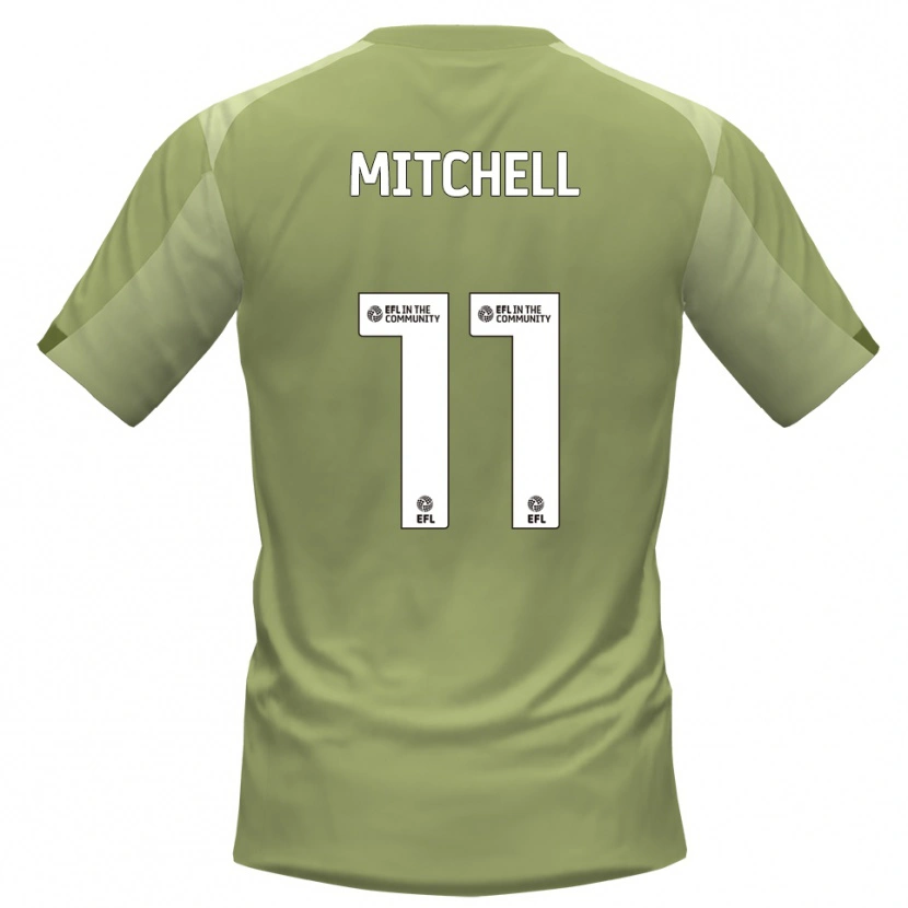 Danxen Homem Camisola Demetri Mitchell #11 Sálvia Champagne Alternativa 2025/26 Camisa Brasil