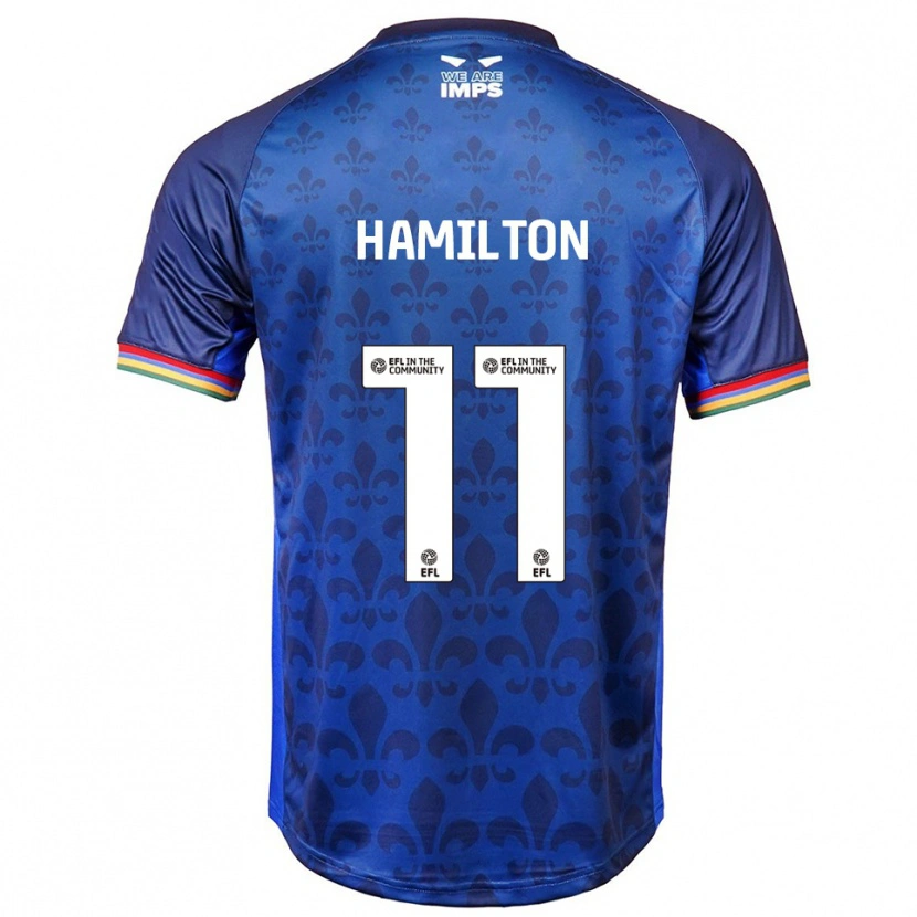Danxen Homem Camisola Ethan Hamilton #11 Azul Marinho Alternativa 2025/26 Camisa Brasil