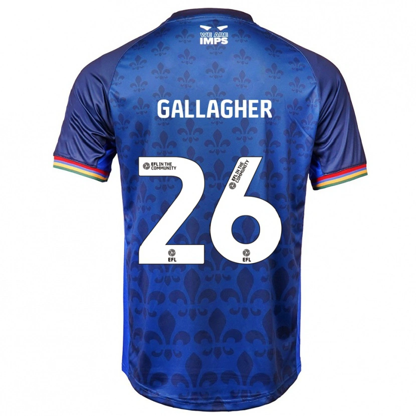 Danxen Homem Camisola Oisín Gallagher #26 Azul Marinho Alternativa 2025/26 Camisa Brasil