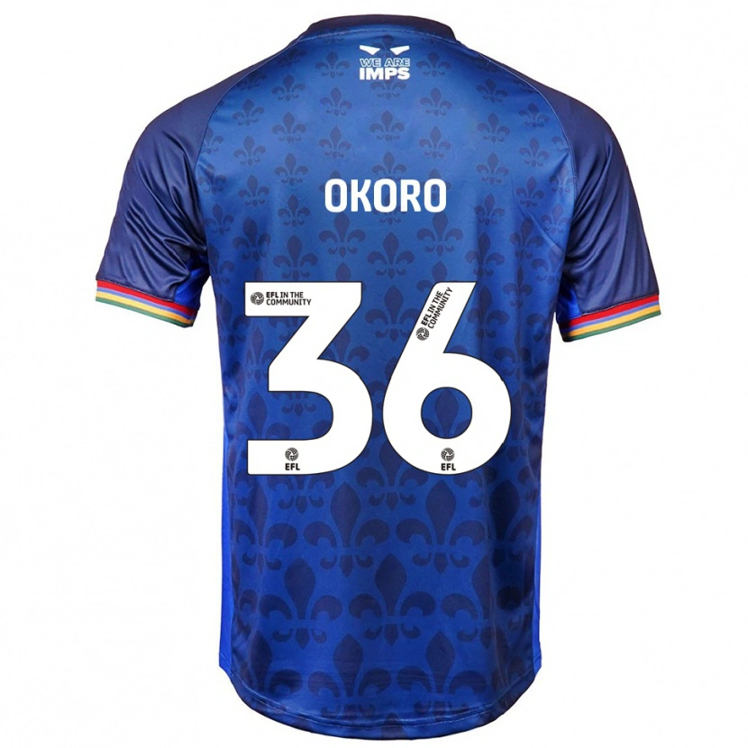 Danxen Homem Camisola Zane Okoro #36 Azul Marinho Alternativa 2025/26 Camisa Brasil