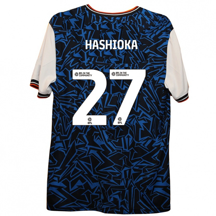 Danxen Homem Camisola Daiki Hashioka #27 Azul Preto Branco Alternativa 2025/26 Camisa Brasil