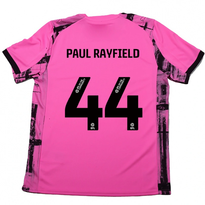 Danxen Homem Camisola Josh Paul Rayfield #44 Rosa Vermelho Preto Alternativa 2025/26 Camisa Brasil