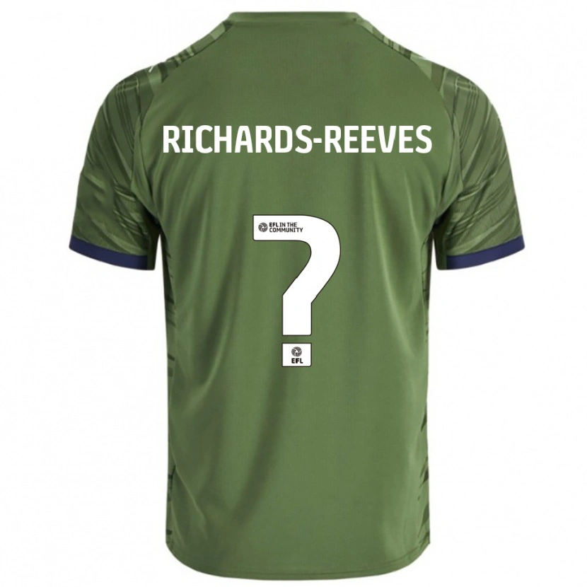 Danxen Homem Camisola Phoebe Richards-Reeves #0 Verde Branco Alternativa 2025/26 Camisa Brasil