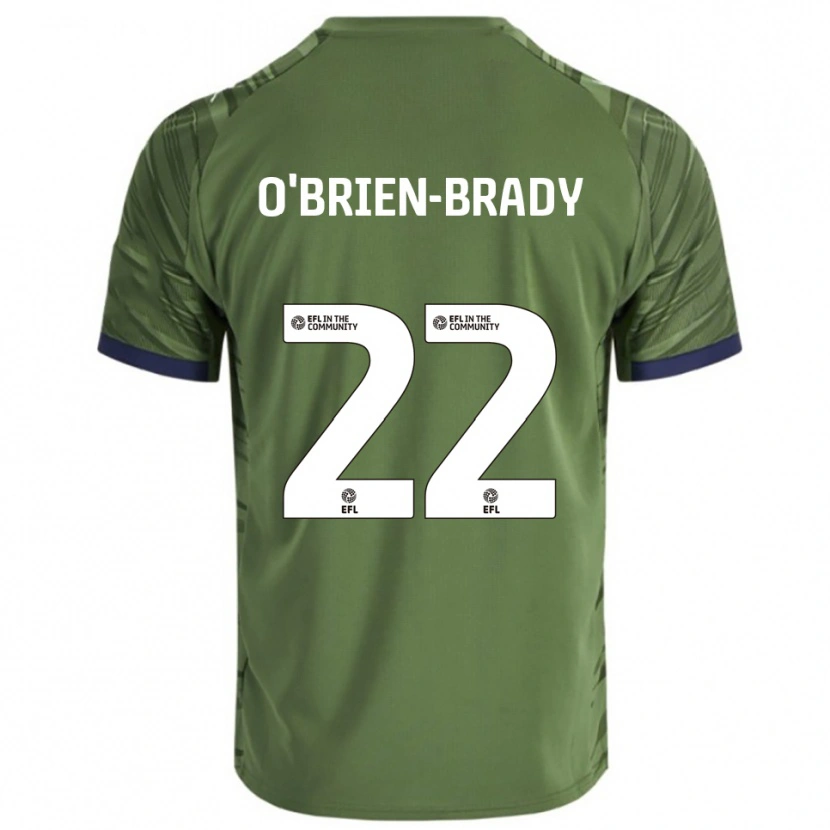 Danxen Homem Camisola Donay O'brien-Brady #22 Verde Branco Alternativa 2025/26 Camisa Brasil