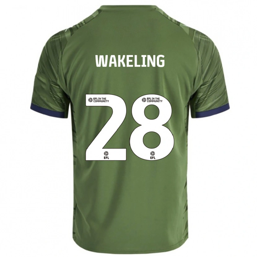 Danxen Homem Camisola Jacob Wakeling #28 Verde Branco Alternativa 2025/26 Camisa Brasil